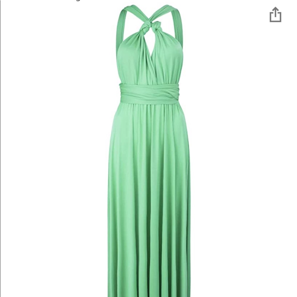 Mint convertible bridesmaid dress